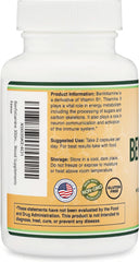 Double Wood Supplements cápsula abierta que revela textura y su formulación liposoluble