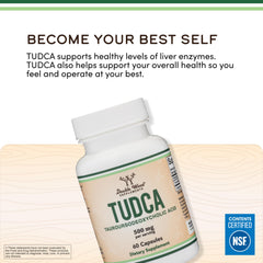 Double Wood TUDCA single capsule close-up highlighting capsule quality