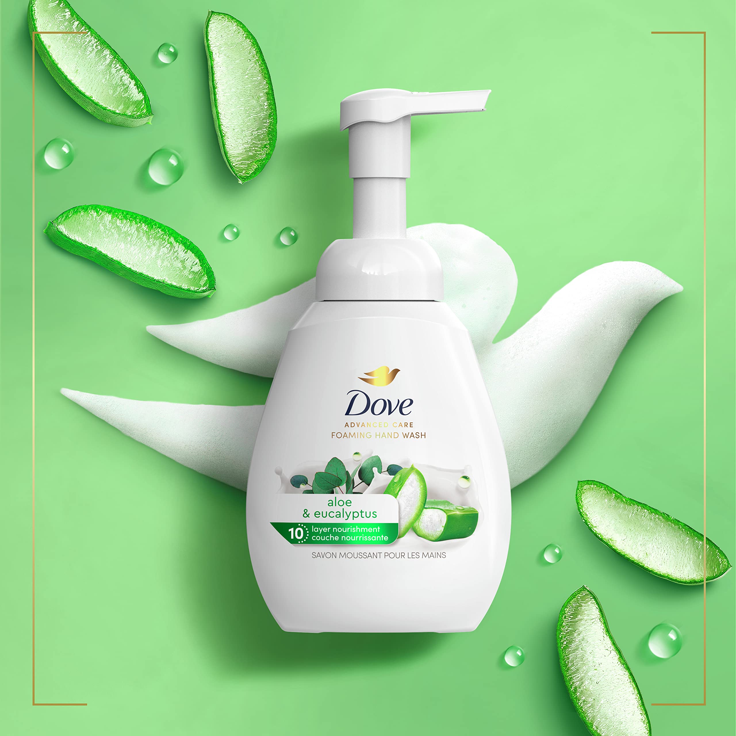 Dove tamaño relativo junto a manos para referencia práctica