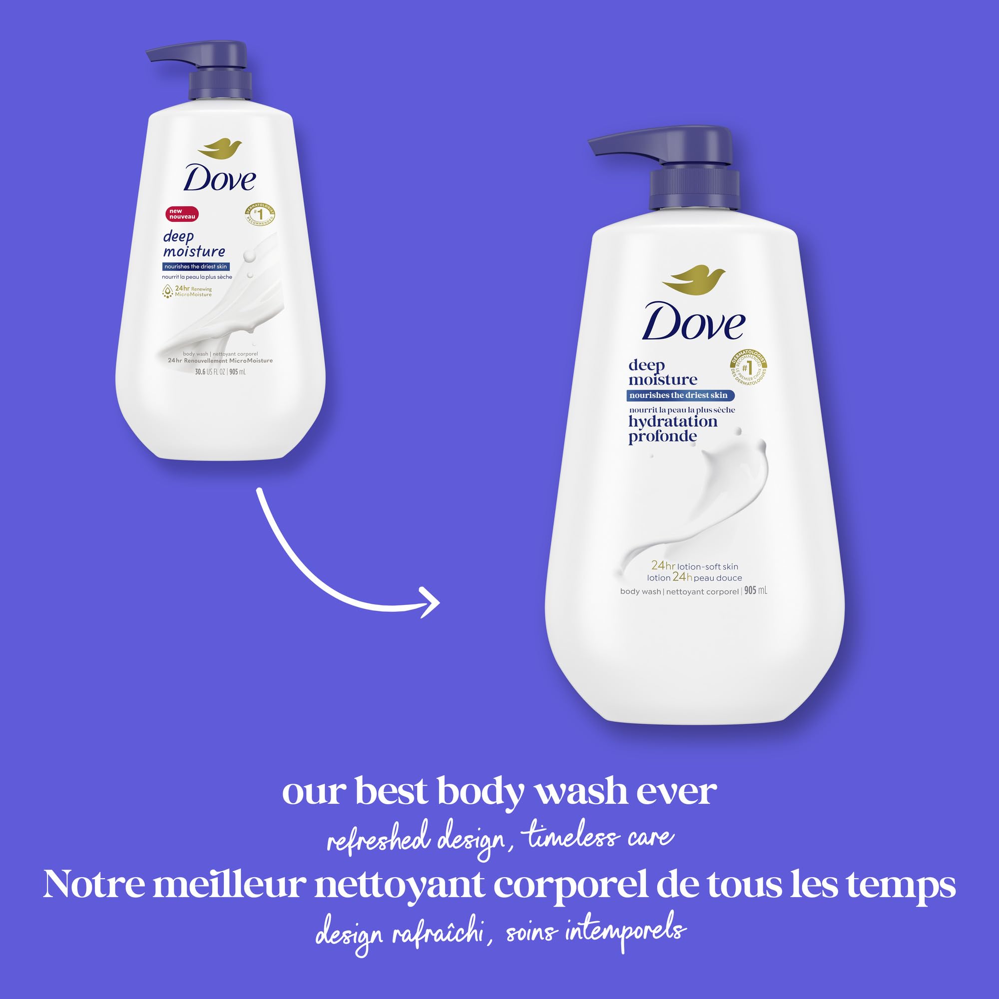 Dove en ambiente de baño relajante que transmite cuidado diario confiable