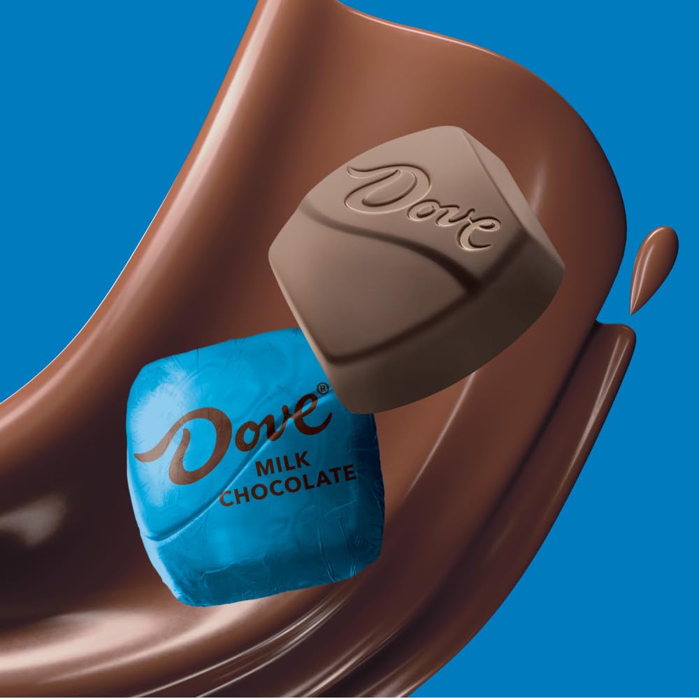Dove foil message reveal under wrapper offering a cheerful surprise benefit