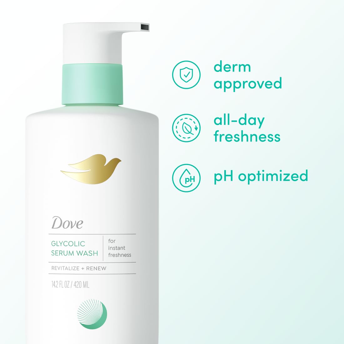 Dove producto en uso en la ducha aportando frescura inmediata