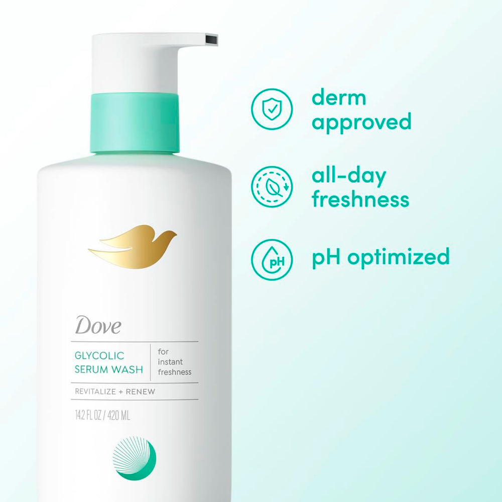 Dove producto en uso en la ducha aportando frescura inmediata