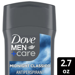 Dove Men+Care comparación de tamaño 2.7 oz para uso prolongado y ahorro