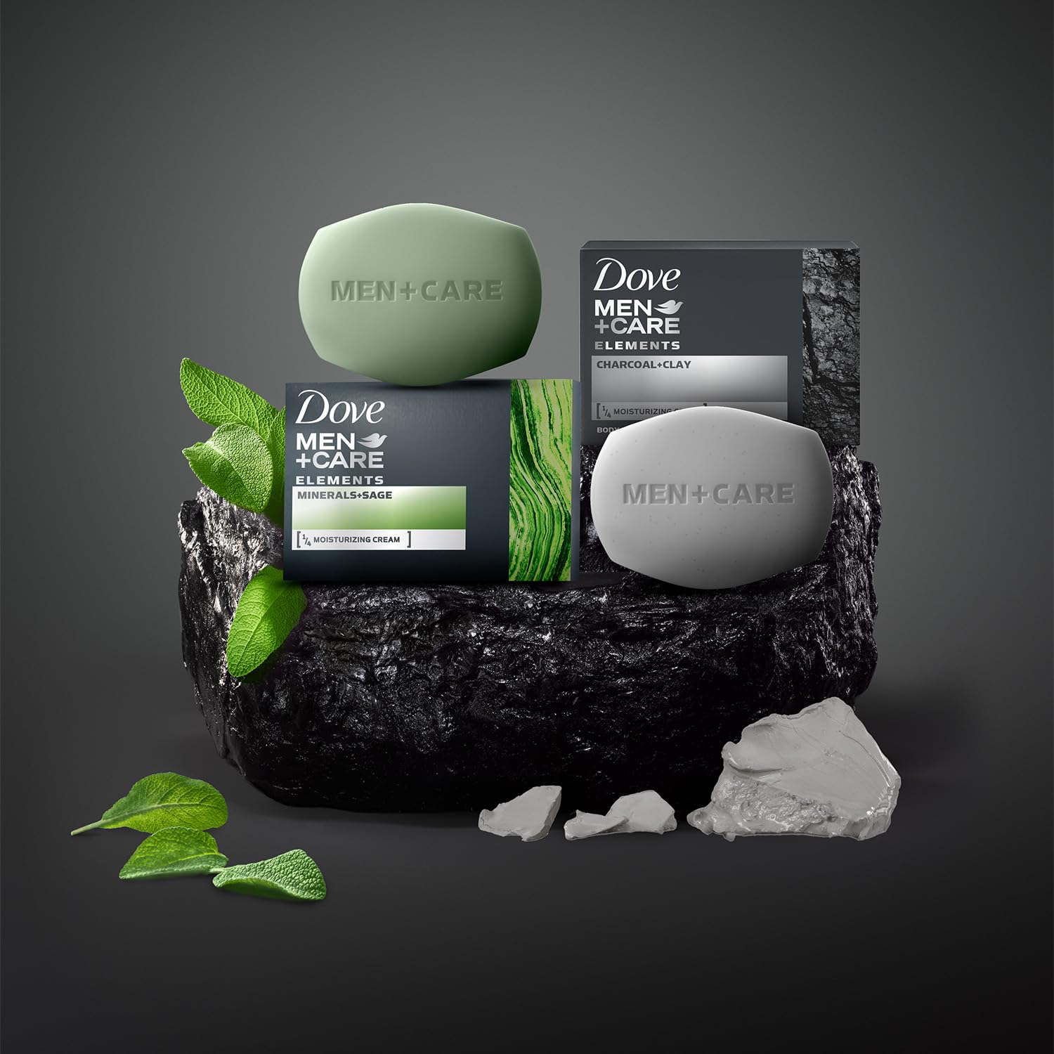 Dove Men+Care barra en jabonera seca demostrando almacenamiento recomendado