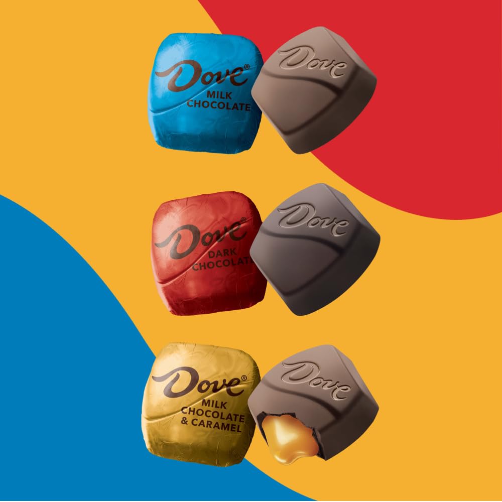 Dove dark chocolate piece showing rich color and robust flavor