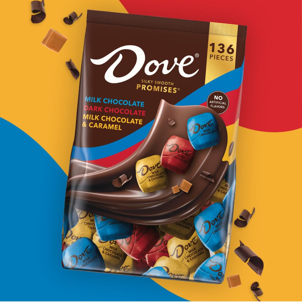 Dove milk chocolate piece displaying smooth texture for indulgence