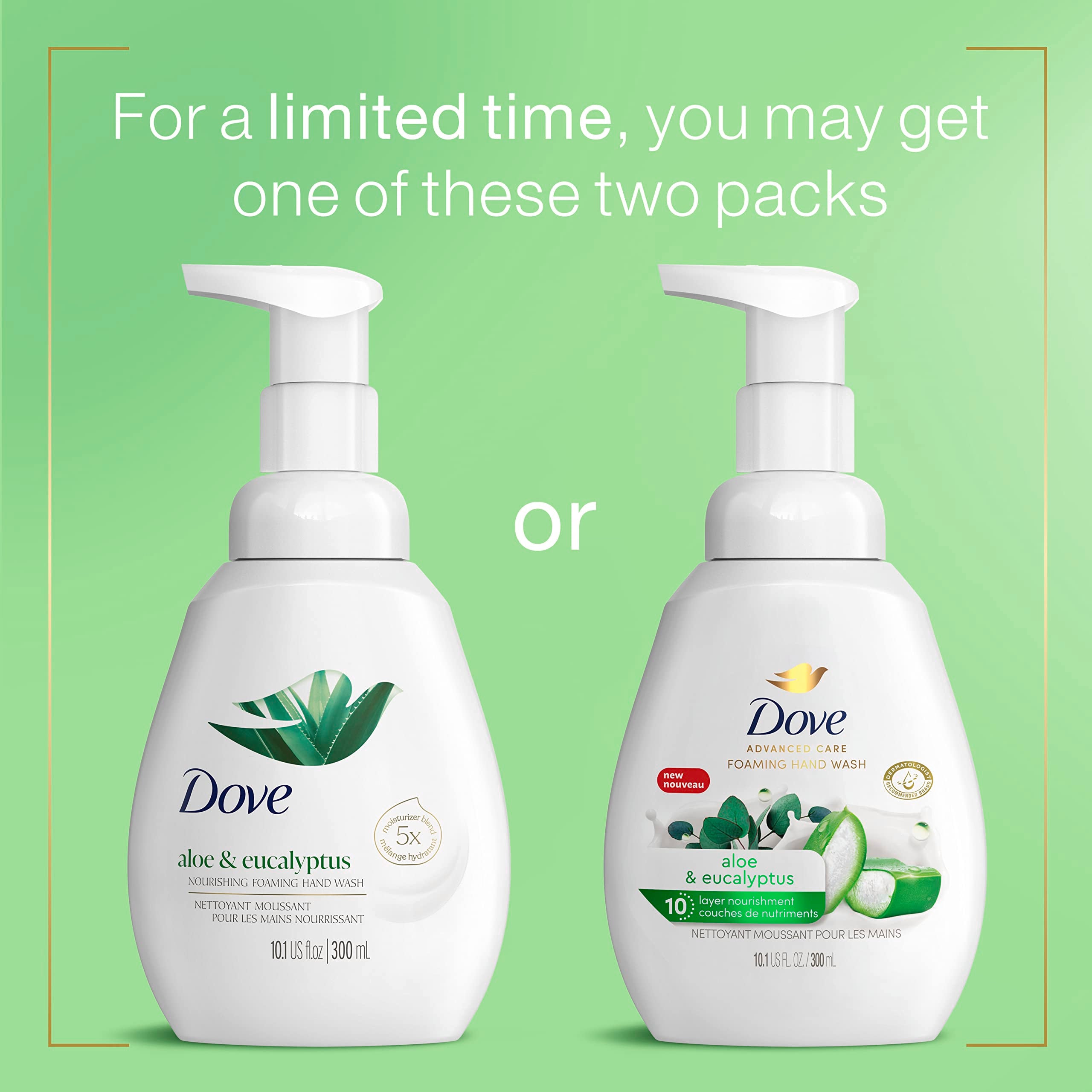 Dove primer plano de espuma cremosa que hidrata inmediatamente