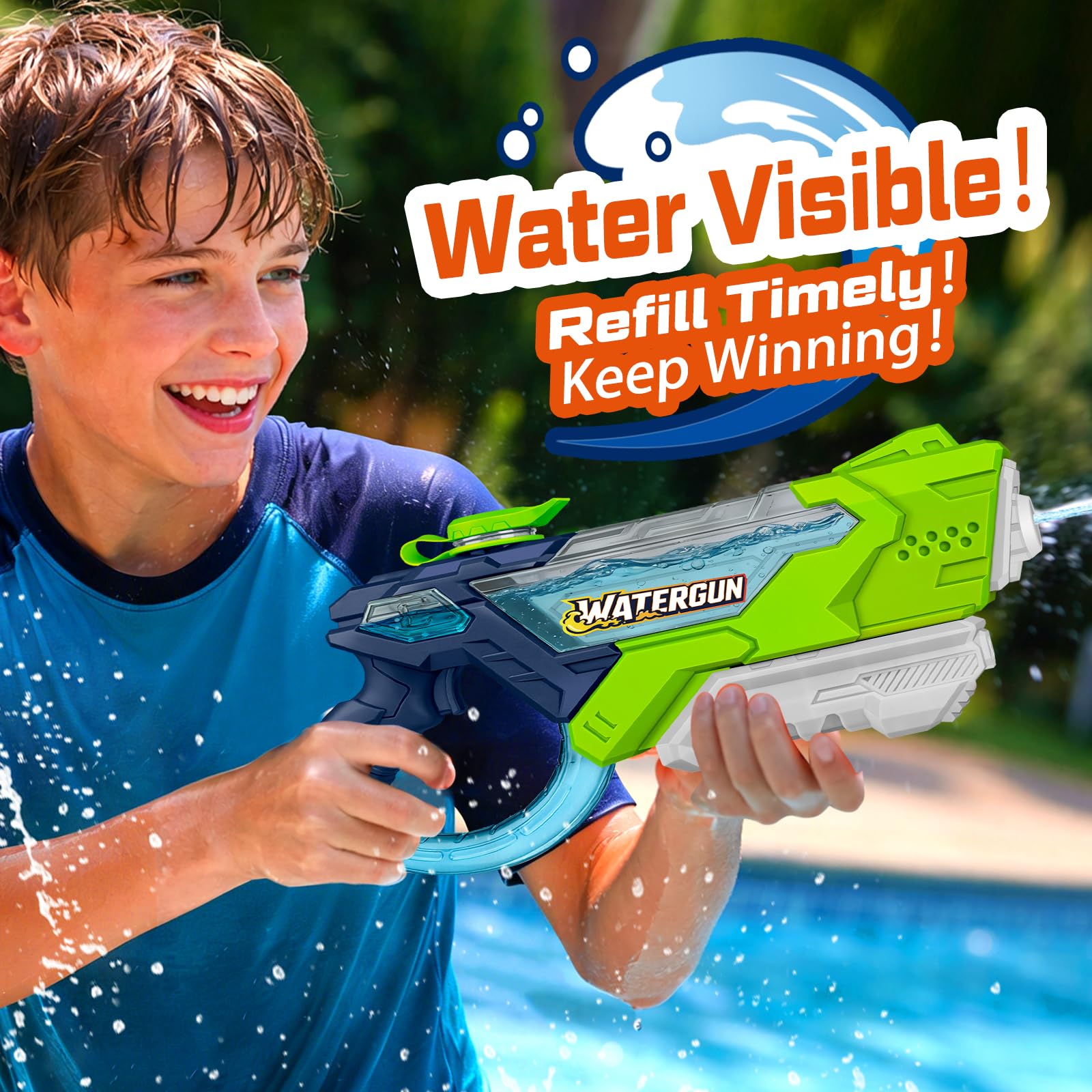 Doviden depósito transparente, control visual del nivel de agua