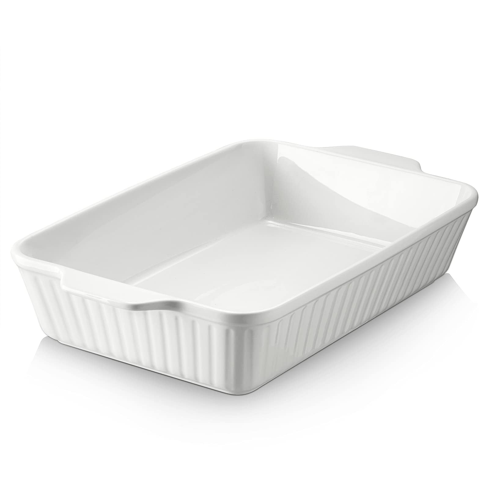 DOWAN fuente frontal blanco suave que muestra forma rectangular y capacidad