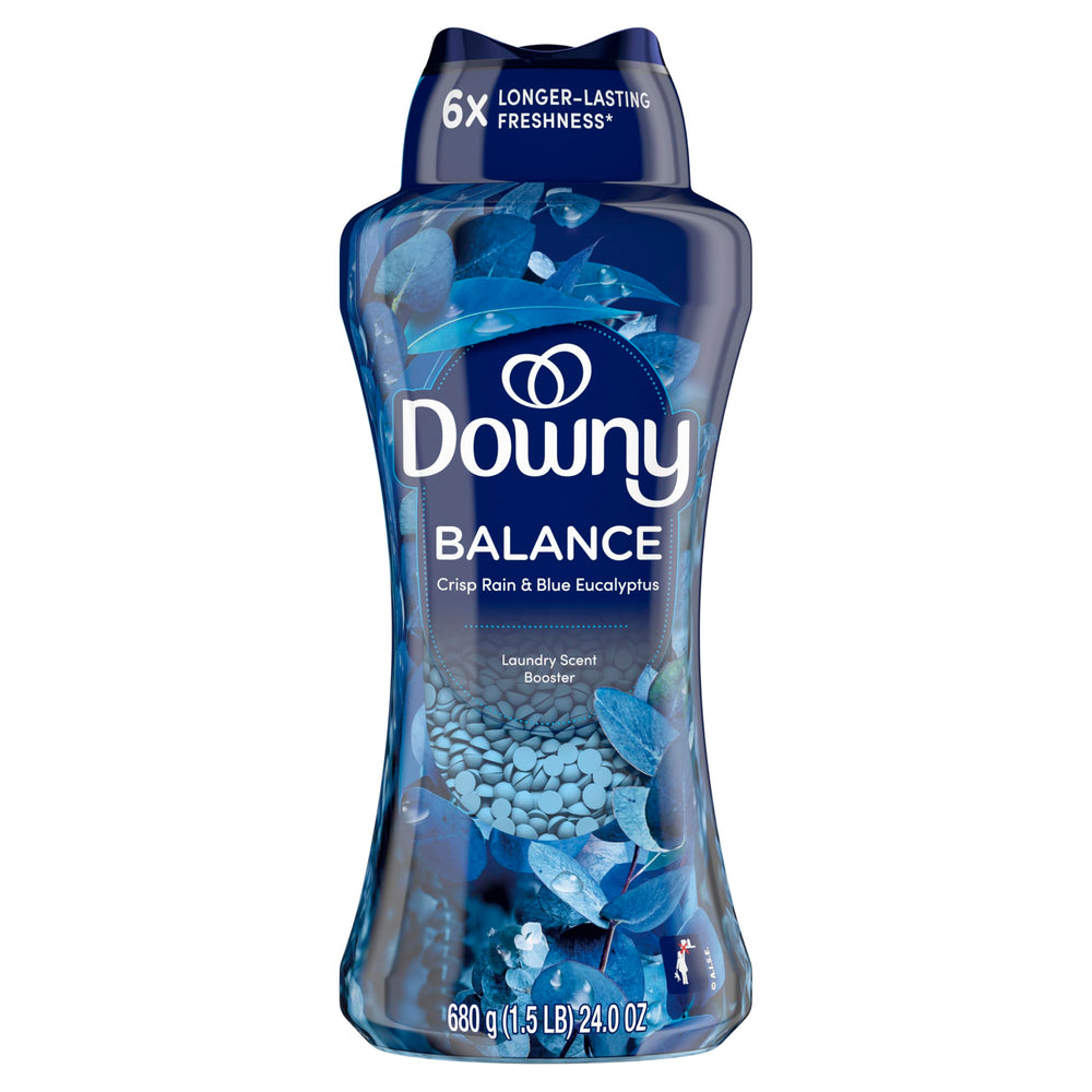 Escenario de lavandería con Downy transmitiendo ambiente fresco