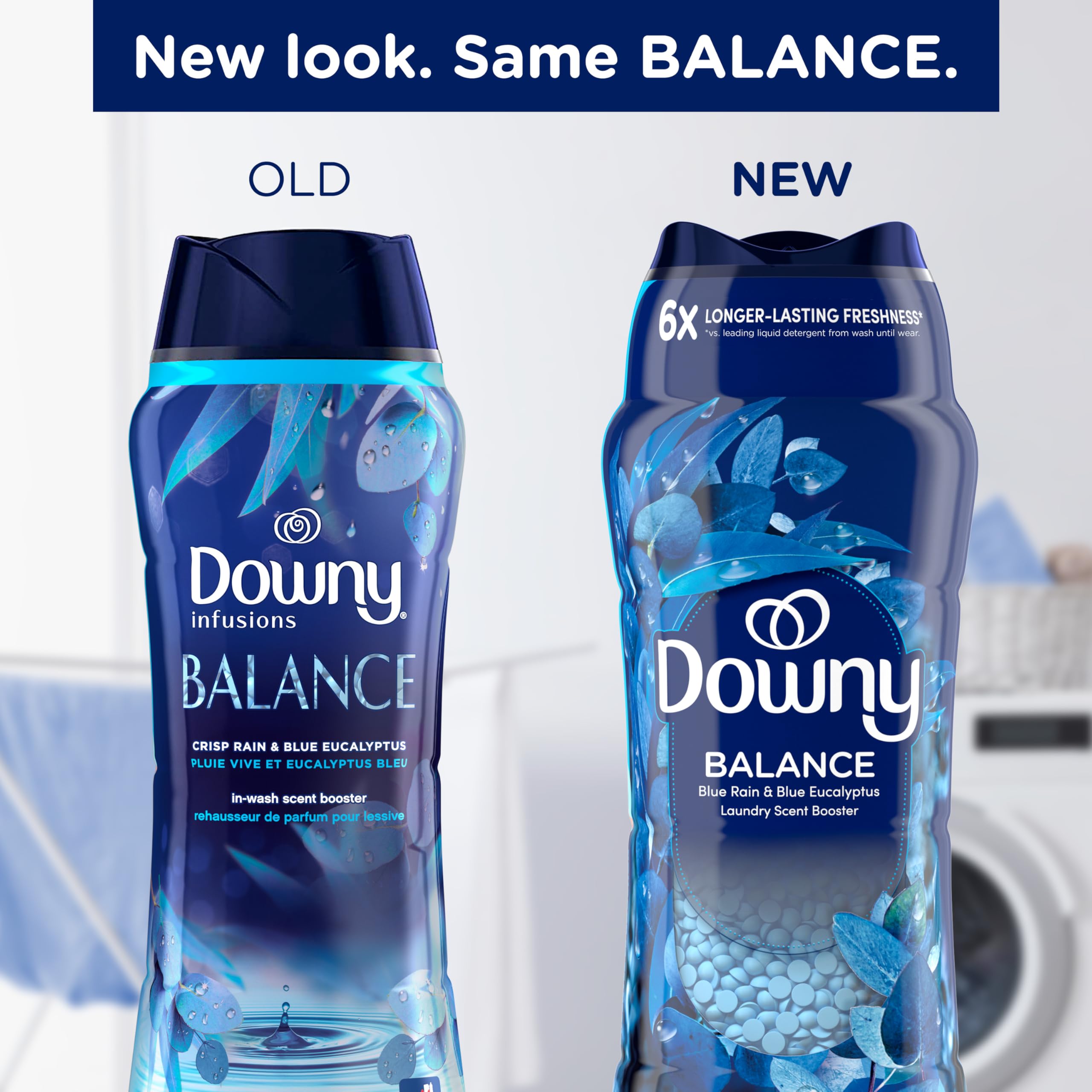 Downy perlas perfumantes en primer plano con textura visible