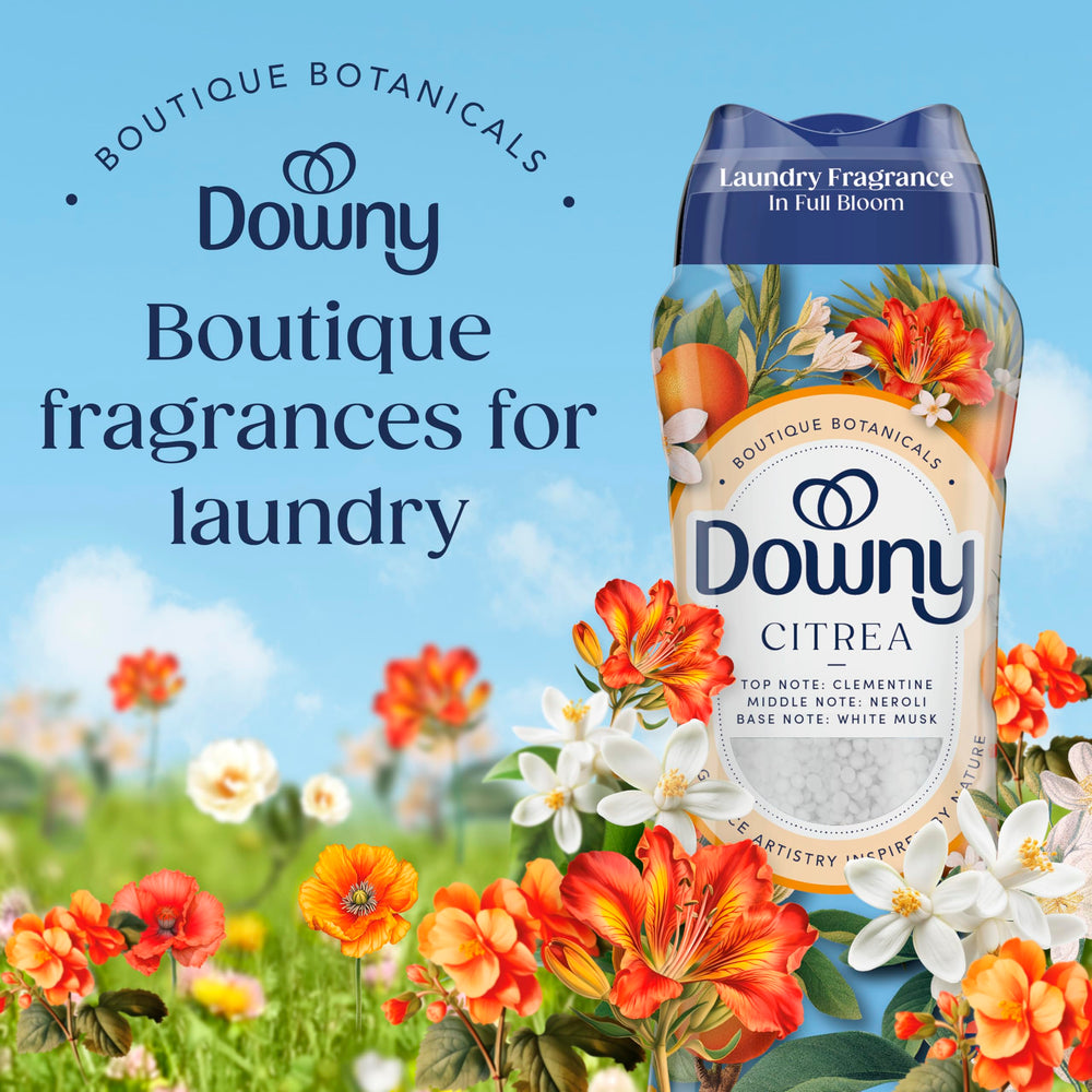 Downy perlas aromáticas CITREA en primer plano mostrando textura y color