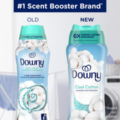 Downy perlas en primer plano mostrando textura y liberación controlada