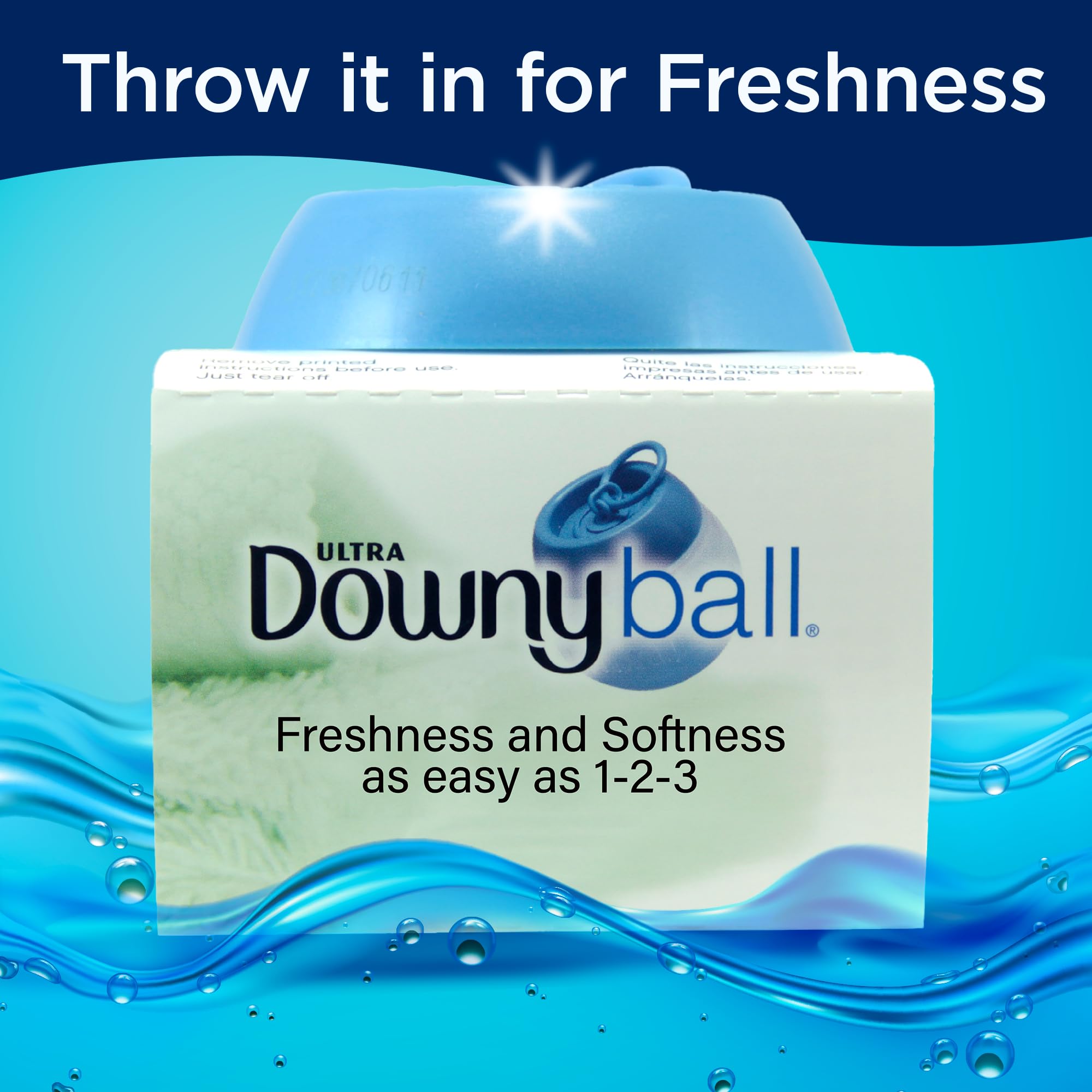 Downy dispensador detalle de la tapa para verter y medir con limpieza rápida