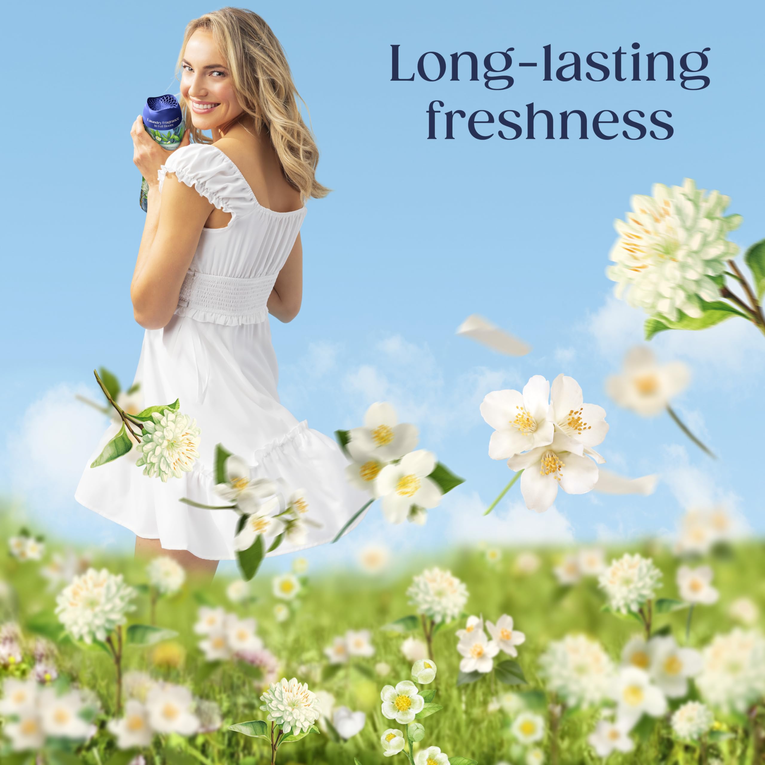 Downy ropa blanca recién lavada con aroma prolongado