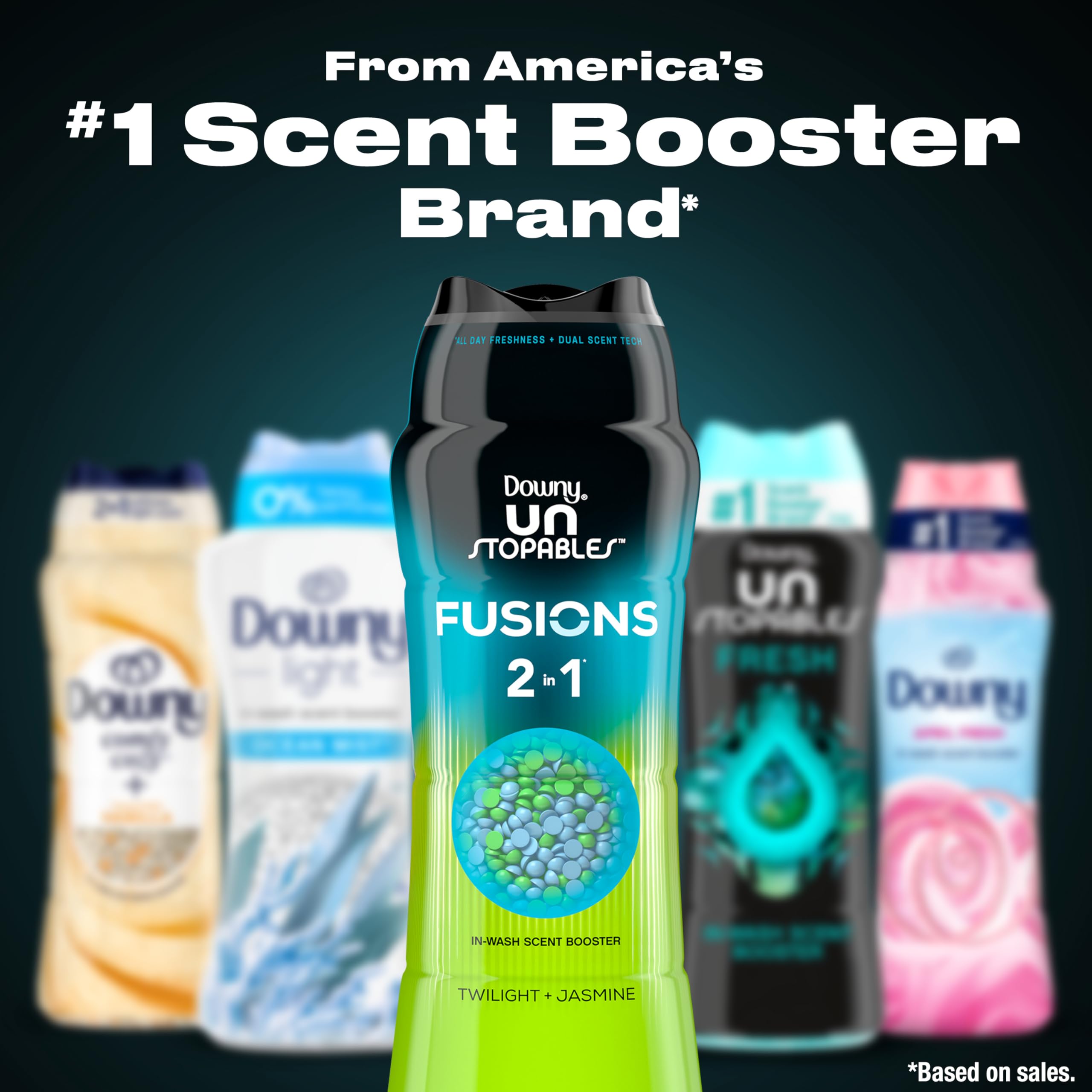 Downy producto en armario entre prendas, ventaja de mantener ropa perfumada