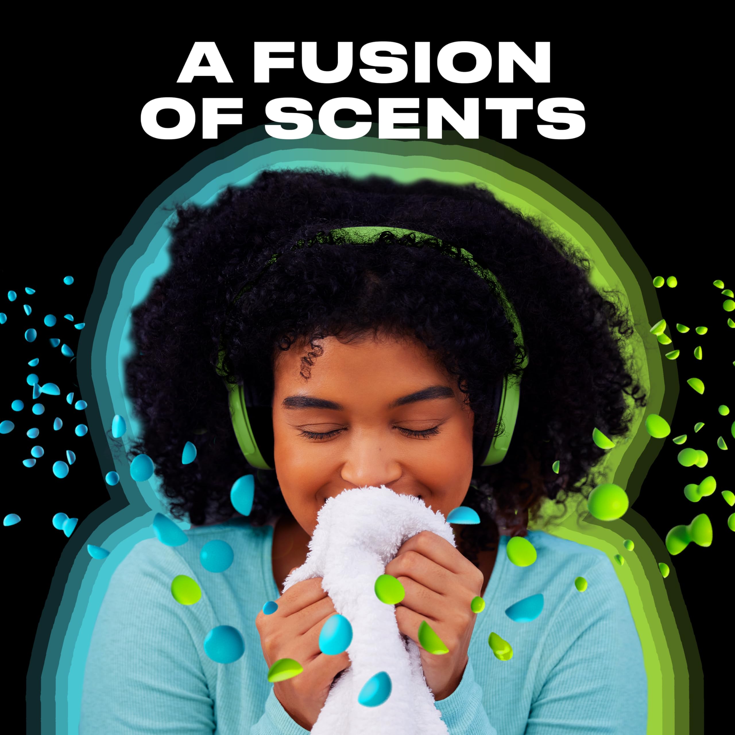 Downy etiqueta con instrucciones y ingredientes, ventaja de uso seguro y claro