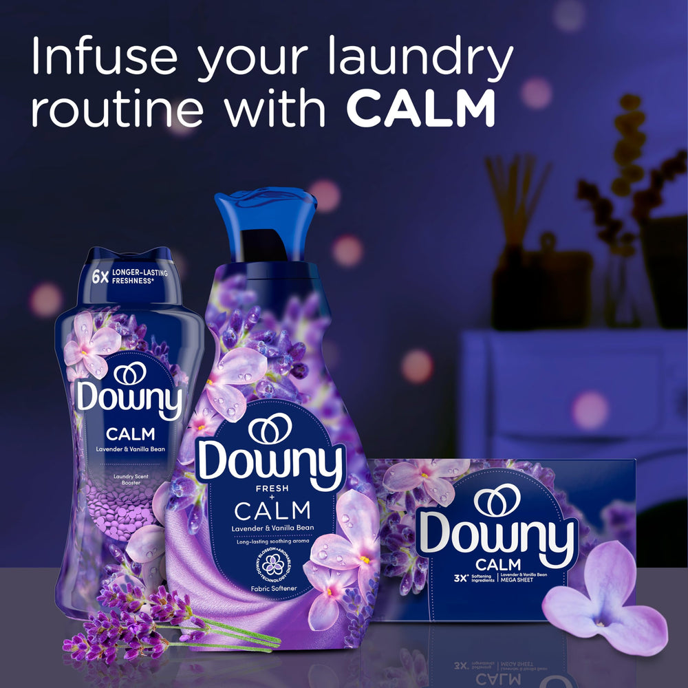 Downy producto en lavandería creando ambiente relajante y perfumado