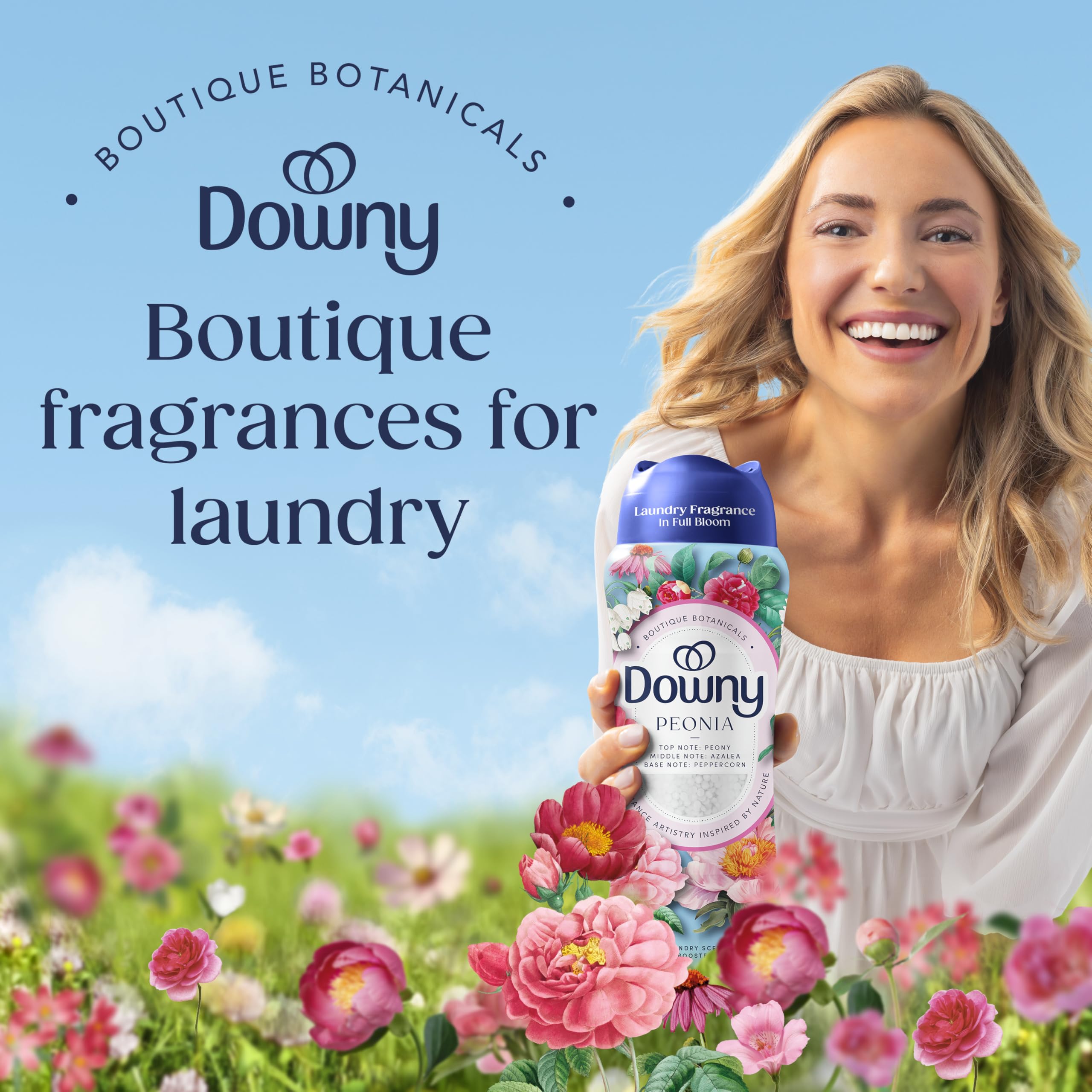 Downy primer plano de perlas textura, evidencia liberación de aroma