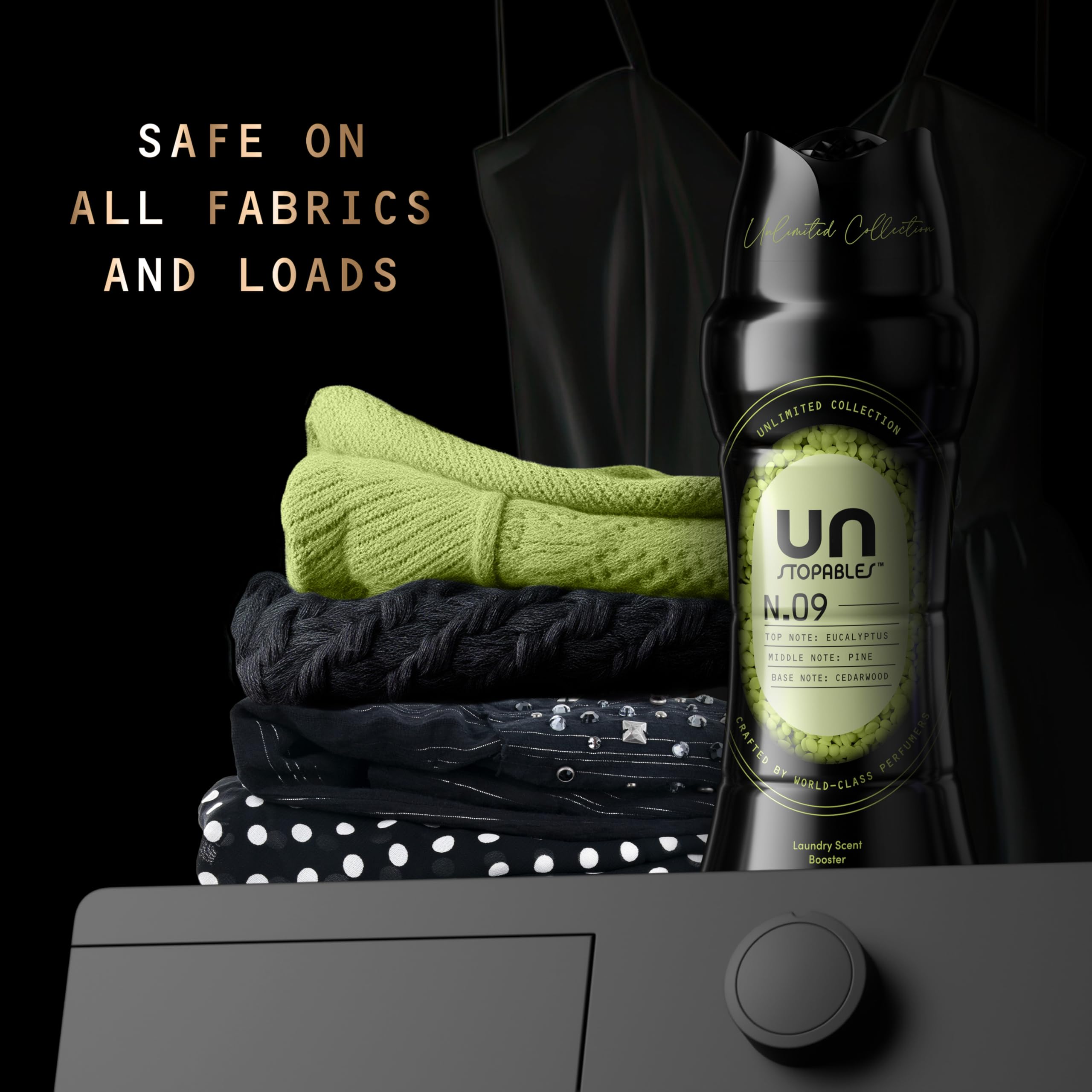 Downy armario con prendas perfumadas mostrando ambiente fresco