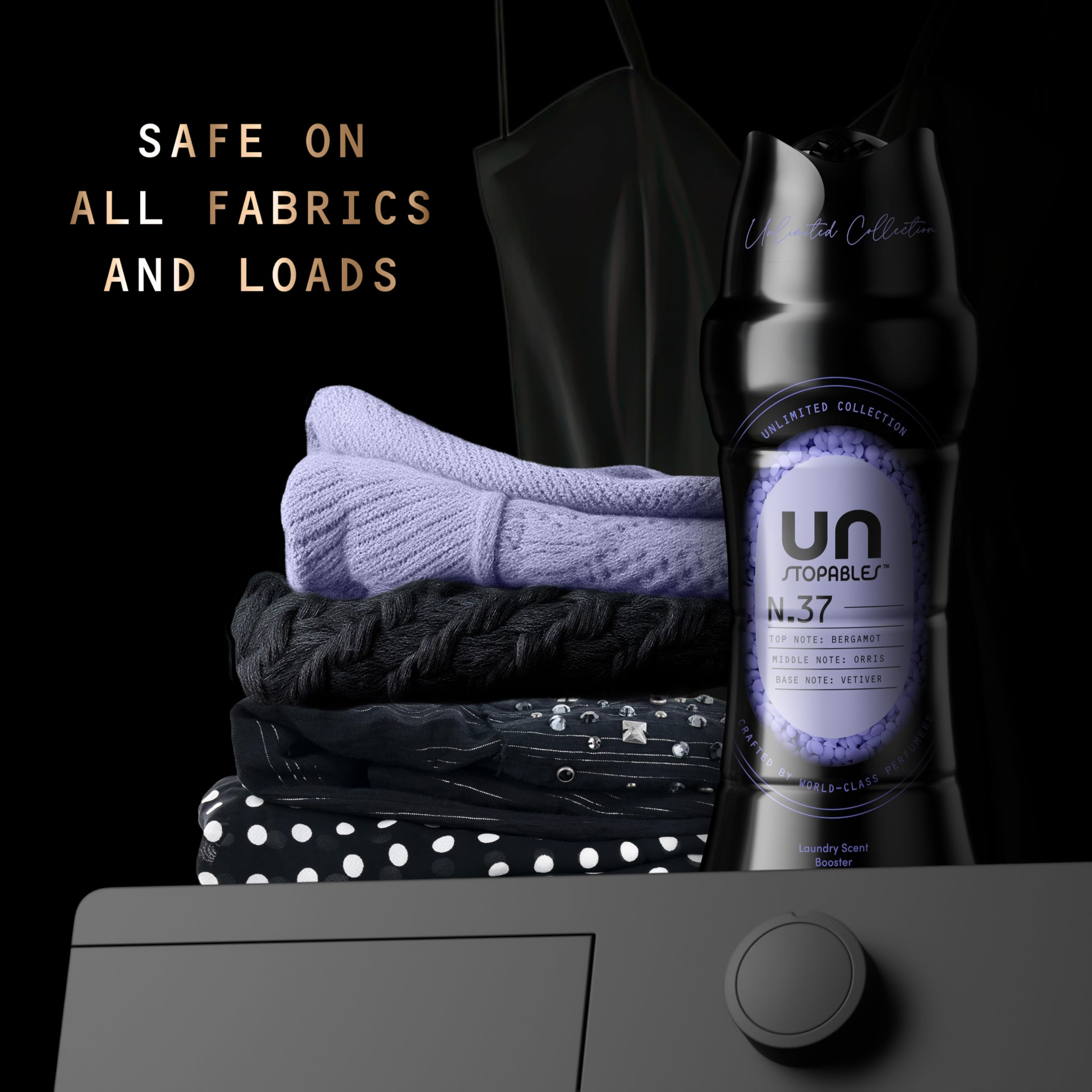 Downy Unstopables cucharada midiendo dosis recomendada para intensidad controlada