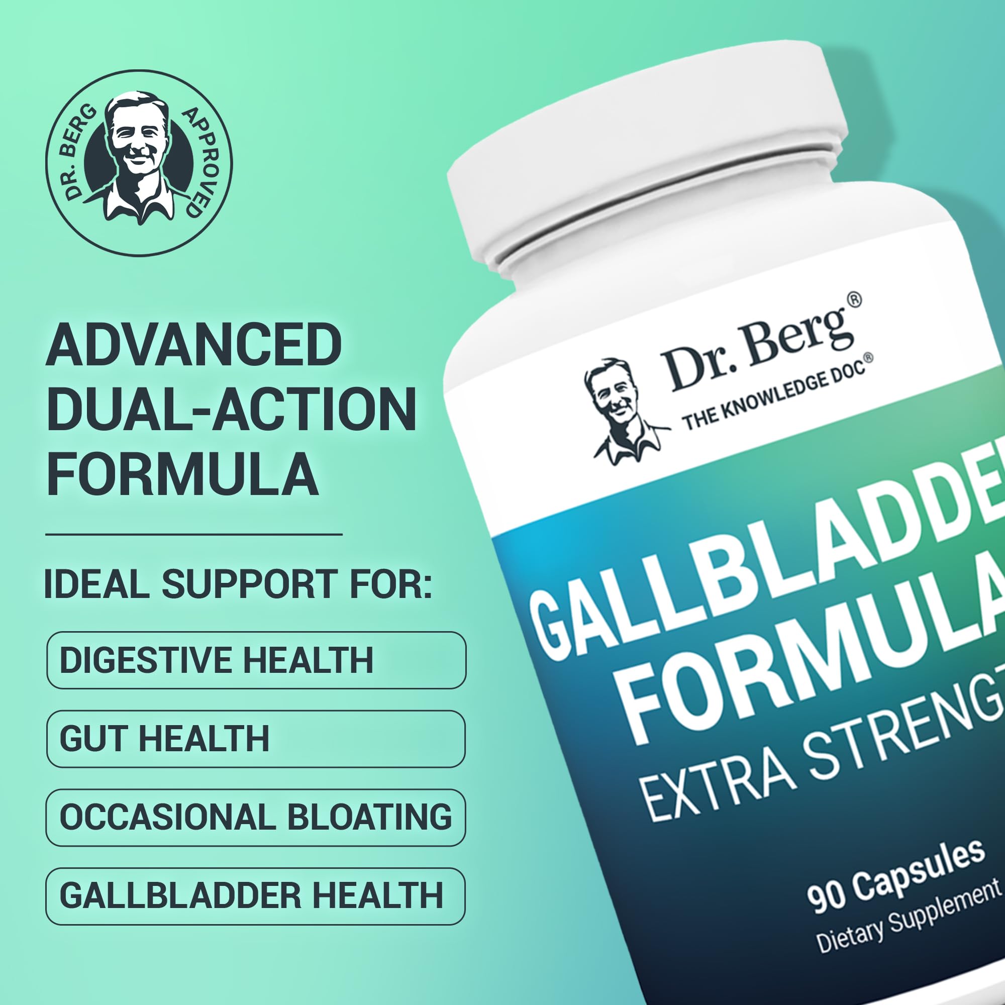 Dr. Berg detalle de etiqueta con ingredientes y dosis, claridad y transparencia