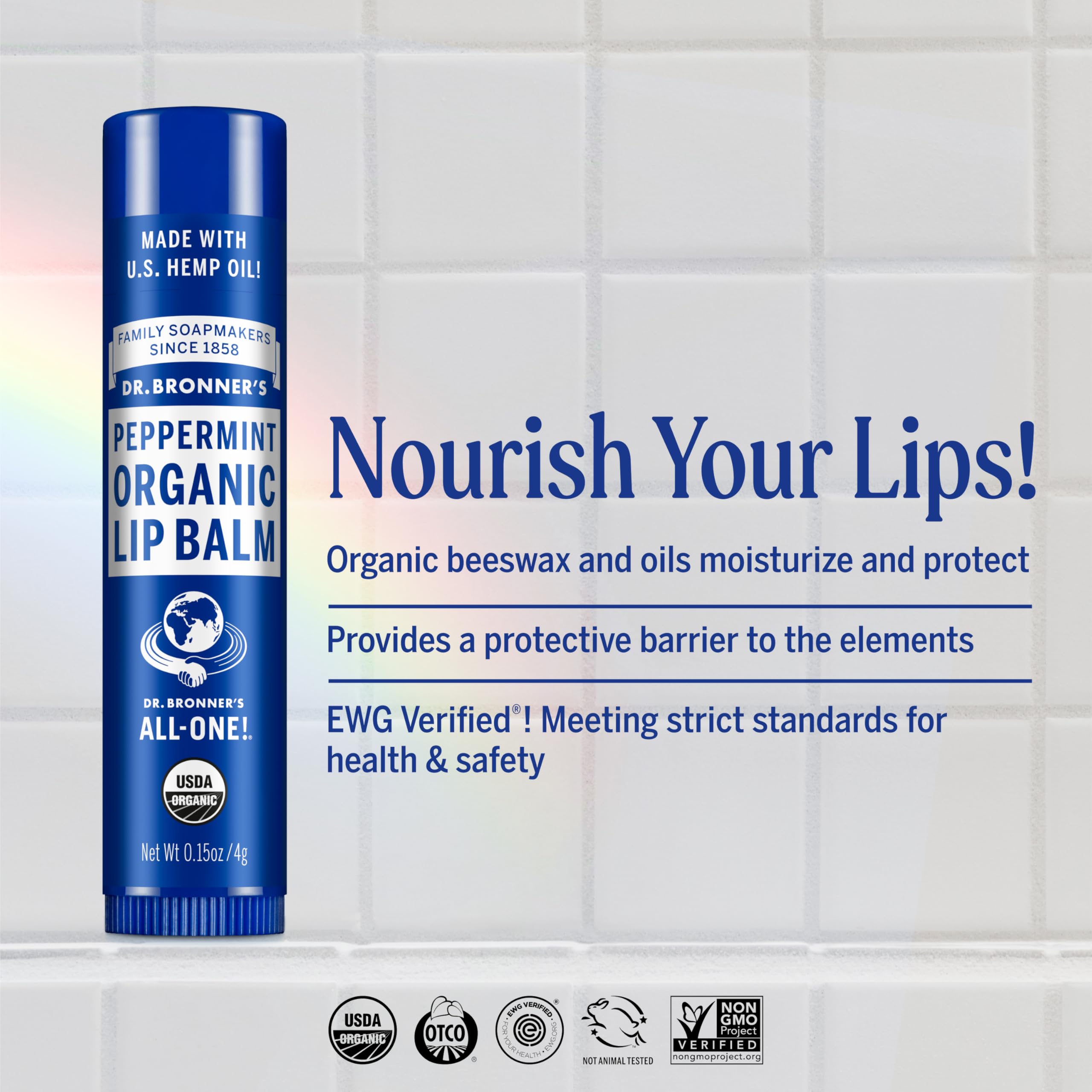 Dr. Bronner's primer plano textura cremosa que hidrata y suaviza