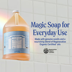 Dr. Bronner's textura de espuma espesa que enjuaga bien
