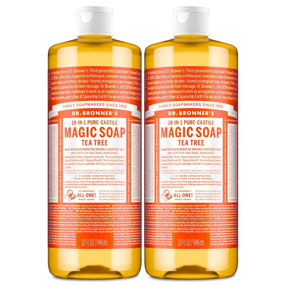 Dr. Bronner's frente pack 32 oz mostrando valor y ahorro