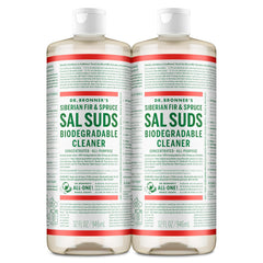 Dr. Bronner's botella frontal pack que muestra apariencia y volumen