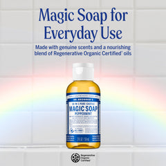 Dr. Bronner's espuma rica en la textura, limpieza eficaz y sensación renovadora