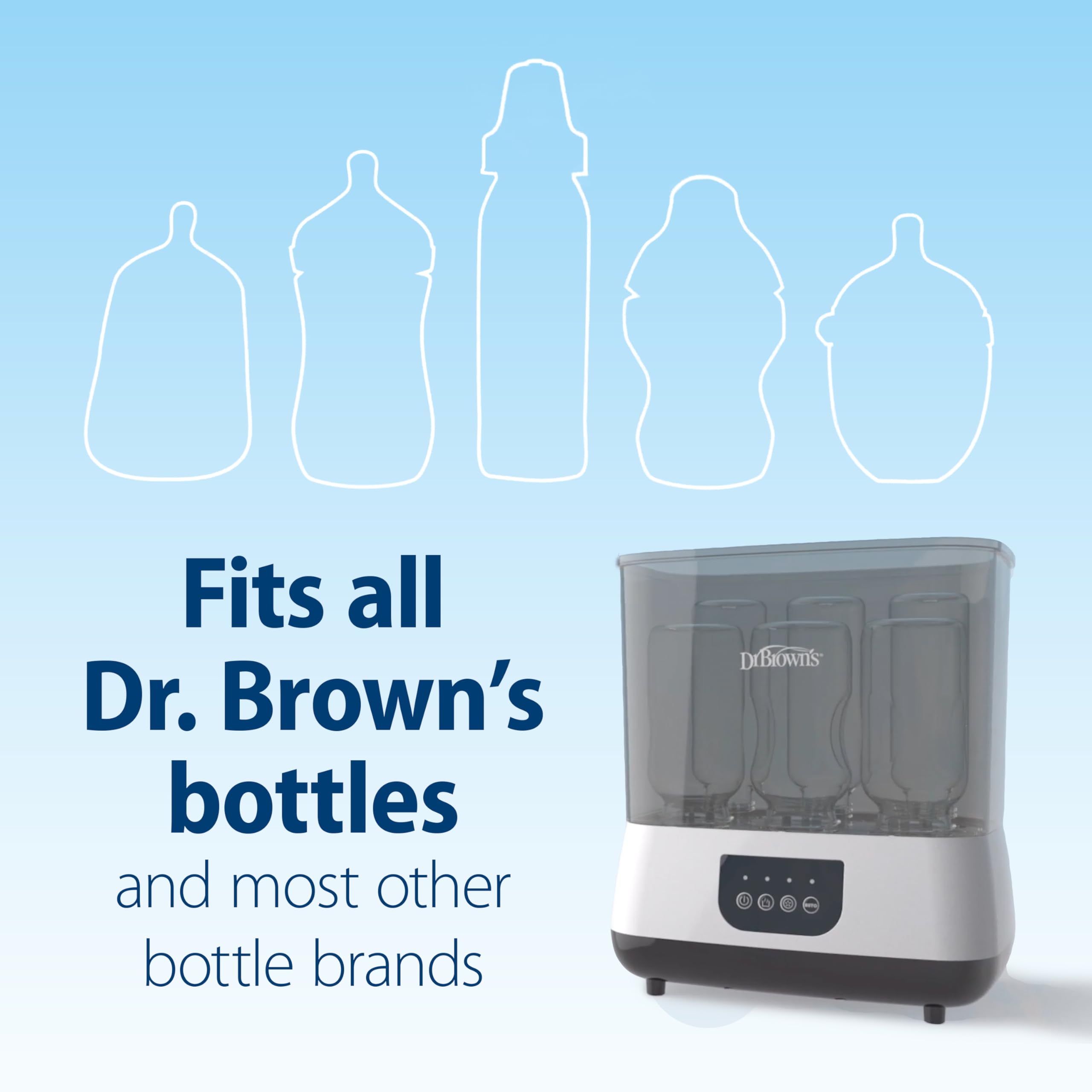 Dr. Brown's medidor con piezas incluidas, facilita llenado preciso y cómodo