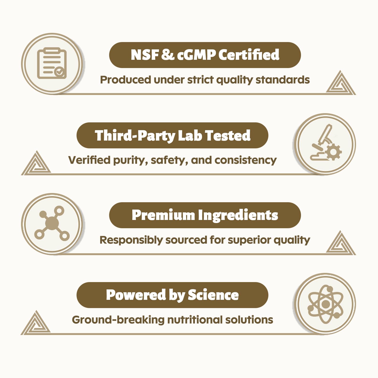 DR. CROWN certificación de calidad en laboratorio para mayor confianza