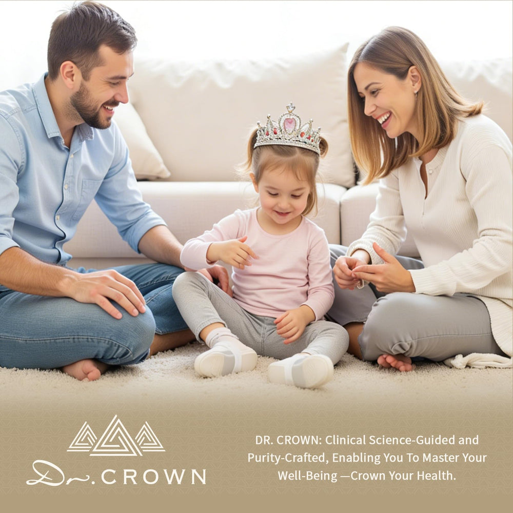 DR. CROWN polvo de extracto en cuchara mostrando textura y estandarización de ingredientes