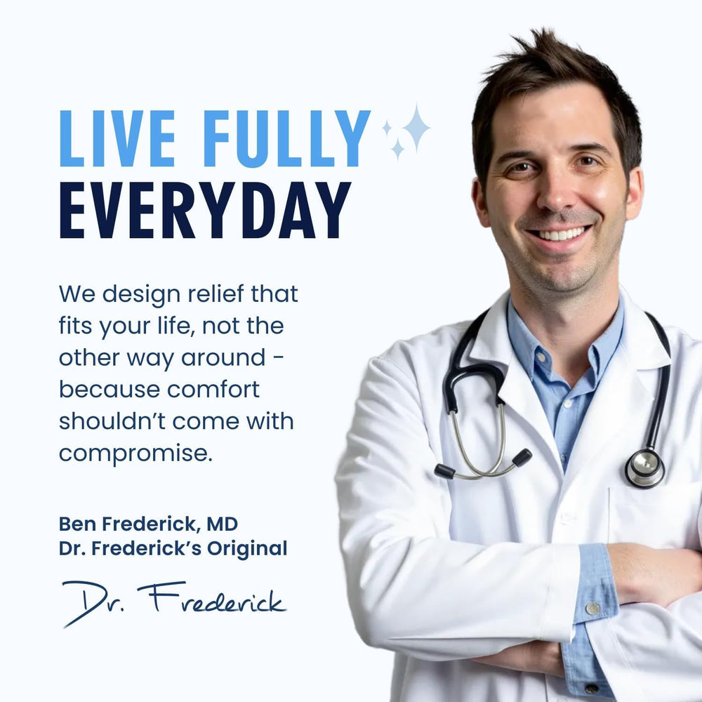 Dr. Frederick's escena estilo de vida pies suaves tras tratamiento