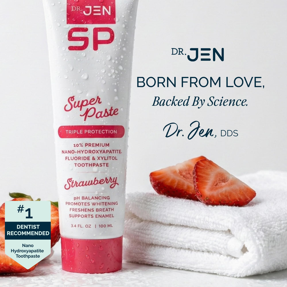 Dr Jen variedad fresa sin espuma mostrando sabor natural y suave