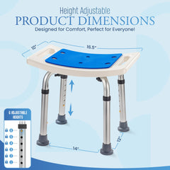 Dr. Kay's primer plano del asiento acolchado con drenaje, confort rápido secado