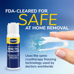 Dr. Scholl's aplicación en brazo demostrando tratamiento discreto