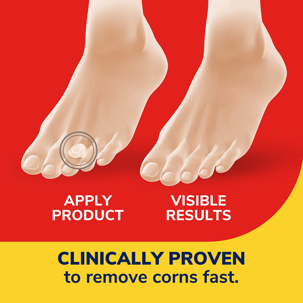 Dr. Scholl's parche aplicado en el pie para alivio y confort al caminar