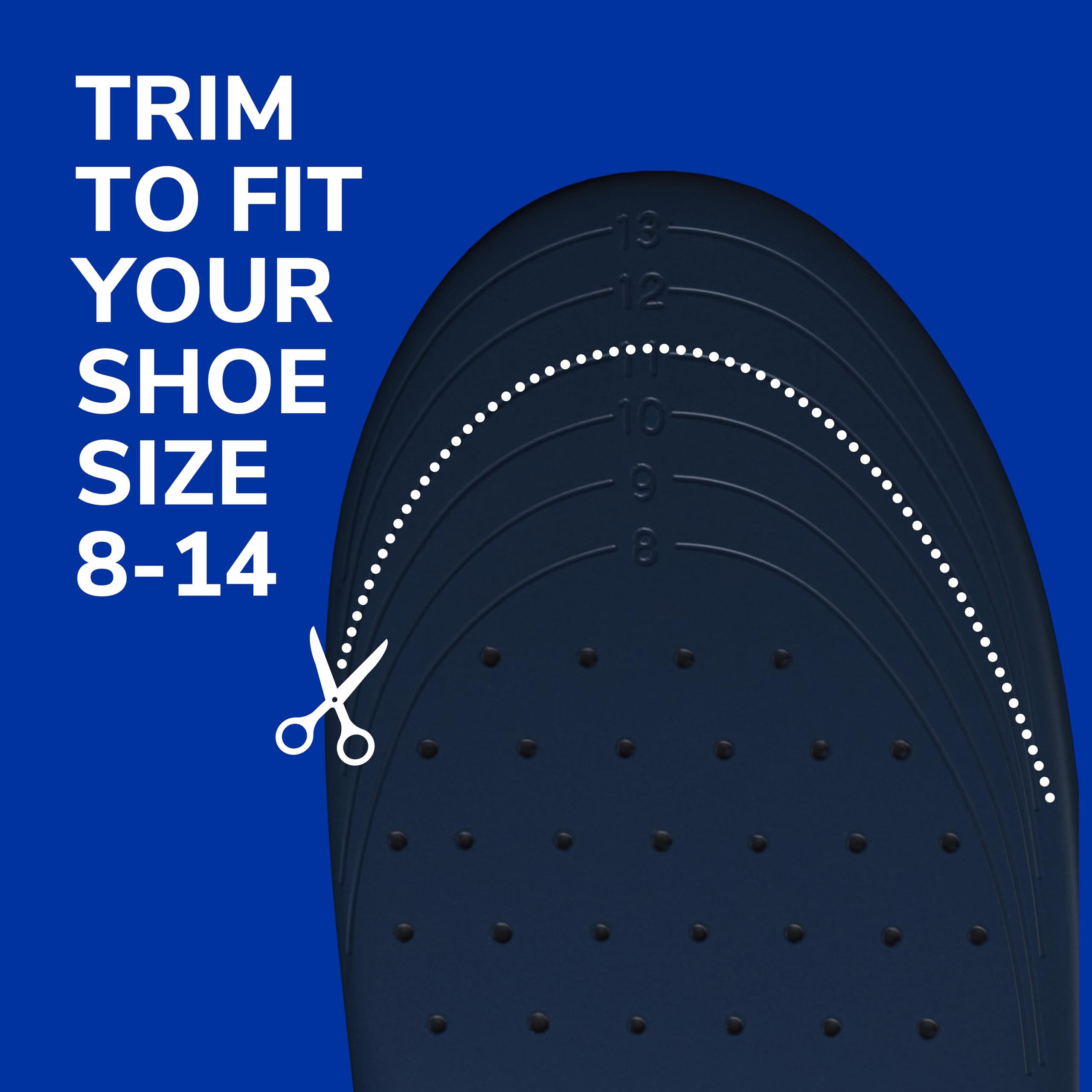 Dr. Scholl's plantilla con líneas de recorte para ajustar a la talla del zapato