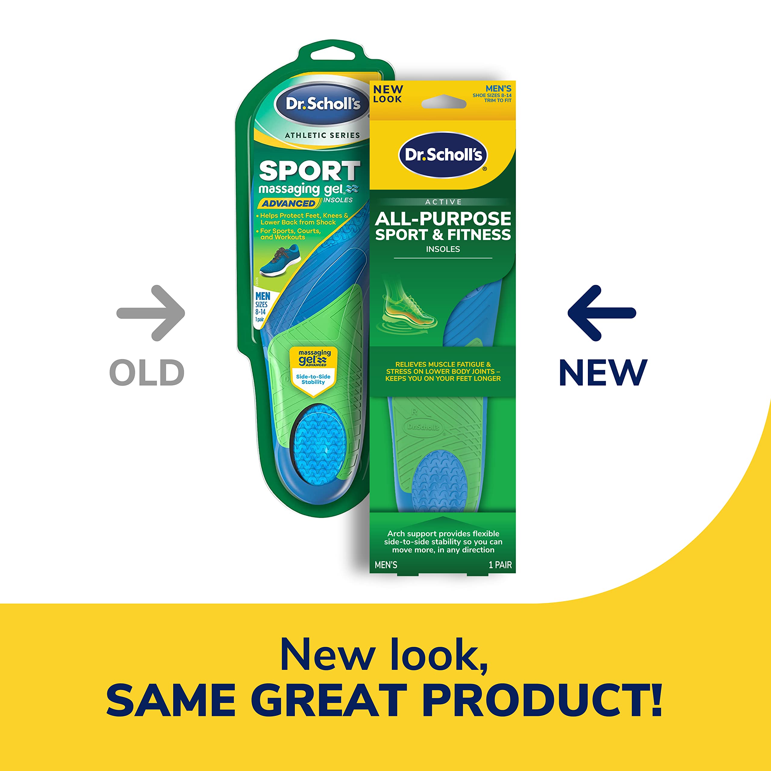 Dr. Scholl's detalle de la textura de gel que muestra absorción de impactos