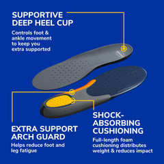Dr. Scholl's textura de superficie antideslizante para mayor confort