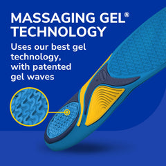 Dr. Scholl's vista lateral mostrando capas de gel para mejor amortiguación