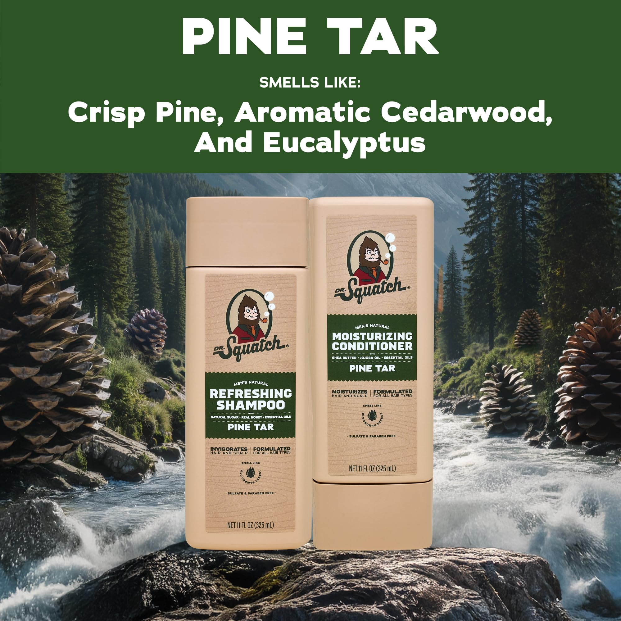 Dr. Squatch textura del acondicionador cremosa para hidratación