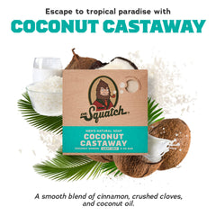 Dr. Squatch espuma densa en primer plano que demuestra limpieza y nutrición