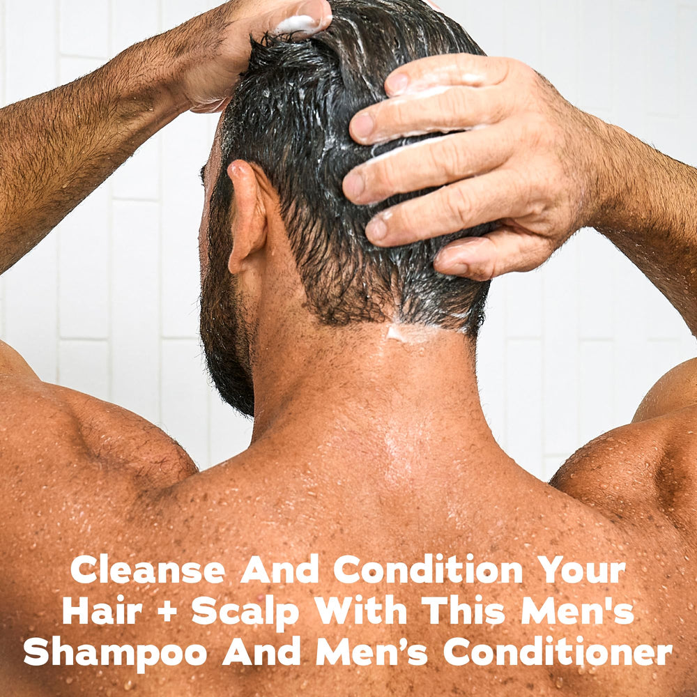 Dr. Squatch hombre usando en ducha para cabello más manejable