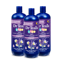 Dr Teal's botella frontal 20 fl oz mostrando etiqueta clara y beneficios