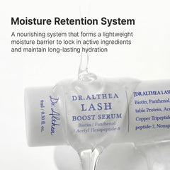 Dr.Althea textura agua-gel del sérum demostrando rápida absorción