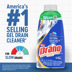 Drano espuma llenando la tubería para disolver residuos